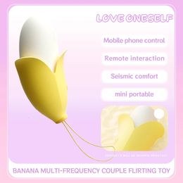 Banane Vagin Balls Multifréquence Vibration Beat APP Télécommande Couple Flirter Produits Pour Adultes Vibrateur Sex Toy pour Femmes 240130