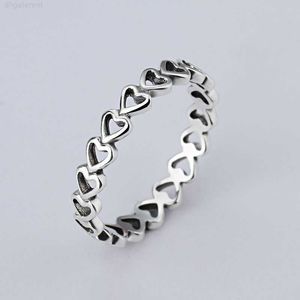 Band a Wholesale Simple Love Rings 925 Silver Signature Ring Fit Pandora Cubic Zirconia Anniversary Jewelry for Women Gift