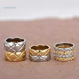 Band Fashion Designer Mujer Mujer 18K Gold Gold Rose Gold S925 Silver Rhinestone Celebrity Channel Cogo Crush Rings Anillos de boda Anillo de matrimonio Amante GIF MKB3