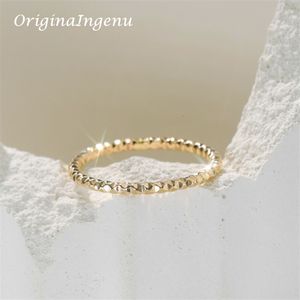 Band Ringen 14K Gold Filled Sparkle Stacking Ring Handgemaakte Boho Minimalisme Sieraden Dainty Aanslagbestendig 230704