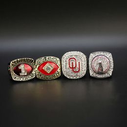 Band anneaux 1985 1987 2015 2017 Oklahoma State University Champion Ring Set EOD9