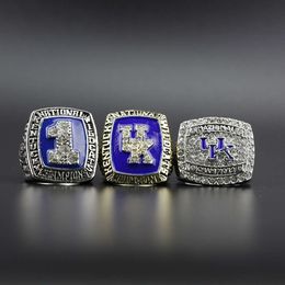 Band anneaux 1996 1998 2012 NCAA Kentucky Wildcat Ring University Ring 3 Set UK Champion Rings