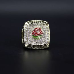 Band anneaux 2012 University of Wisconsin NCAA Champion Ring Flower Design LDVI