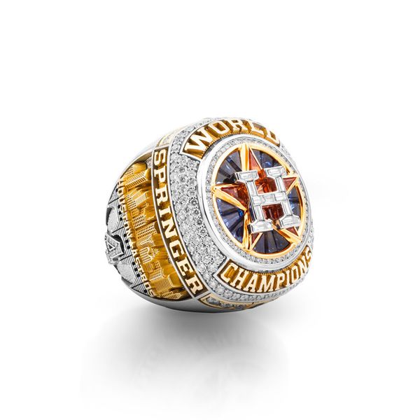 Bagues de bande 2017 Houston World Series Championnat de l'équipe de baseball Bague Sport Souvenir Hommes Fan Cadeau 2023 vente en gros Hip Hop Punk Bijoux