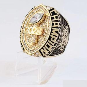 Bandringen 2023 Fantasy Football Ffl Champion Drop Delivery Sieraden Ring Dhvzu