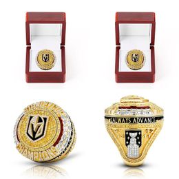 Anillos de banda 2023 Hockey sobre hielo de América del Norte Vegas Golden Knights Campeonato Anillo Europeo y aleación Big Drop Entrega Otsuf