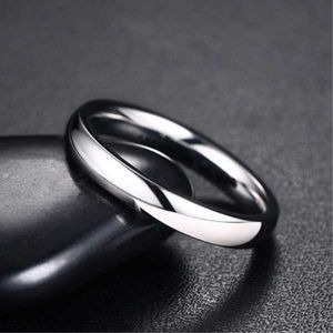 Bandringen 3 mm roestvrijstalen gewone trouwring ring voor vrouwen heren maat 6-12 aa230306