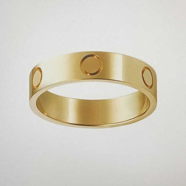 Anillos de banda 4mm 5mm titanio acero plata amor anillo hombres y mujeres oro rosa joyería para pareja anillos regalo tamaño 5-11