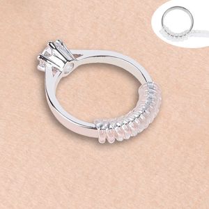 Anillos de banda 4 unids Vintage Espiral Basado Tamaño del anillo Ajustador Shell Protector duro Reductor Reductor Herramientas de cambio Piezas de joyería AA230417