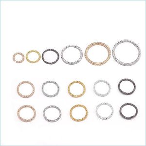 Bandringen 50-100 stks sier geplateerde ronde jump ringen gedraaid open split connector voor sieraden maken bevindingen Leveringen Diy 1194 Drop de Dh4lc