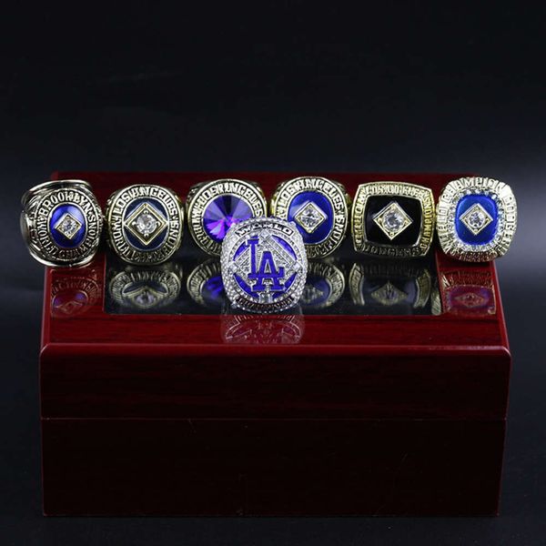 Band Annels 7 Los Angeles Dodge MLB World Series Series Rings Rings Set H5do