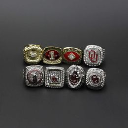 Anneaux de groupe 8 Oklahoma State University Pacesetter Peach Bowl NCAA University Championship Ring Set TLNI