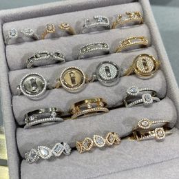 Bandringen 925 sterling zilveren luxe sieraden Toi Moi klassiek design liefhebbers LOVE ring damesring. VRIENDINNENCADEAU 231009