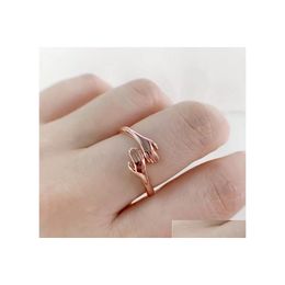 Anneaux De Bande Mains Réglables Embrasser Ouvert Hing Main Anneau Couple Romantique Câlin Amant Mariage Saint Valentin Bijoux Drop Delivery Dhrlc