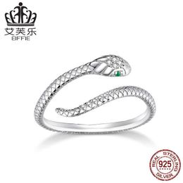 Bandringen Avril geplatineerde puur zilveren ring voor Lovely Snake S925 Stijlvolle en stijlvolle Instagram-ring Vjq6