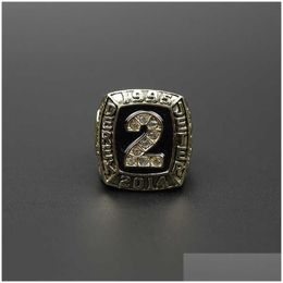 Bandringen Baseball Hall Of Fame 1995-2014 Yankees Star Derek Jeter 2 Championship Ring Drop Delivery Sieraden Ring Dhz7P