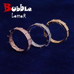 Anneaux de bande Bulle Lettre Hommes Bague Véritable Plaqué Or Hip Hop Bijoux Tendance Drop Articles En Gros pour Les Produits En Vrac 230822