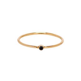 Bandringen Canner Mini Black Diamond Ring % 925 Sterling Silver Anillos Gold Rings For Women Luxury Fine Jewelry Wedding Rings Bijoux G230327