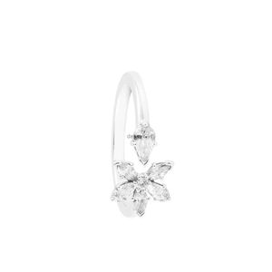 Bandringen CKK Sparkling Herbarium Cluster Open Ring voor vrouwen 925 Sterling Silver Original Sieraden Mujer Bague Plata Anel Anillosl240105