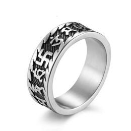 Bandringen Designer Ch Cross Chromes Merk Ring Voor Mannen Vrouwen Uni Patroon Titanium Staal Heren Mode-sieraden Hol Hart Klassiek Lo Ot7Cg