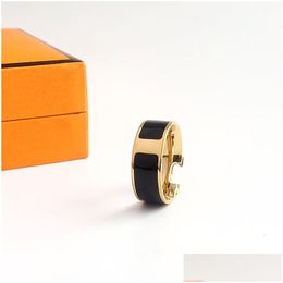 Bands anneaux Designer Jielts classiques 8 mm Ring pour femmes en acier en acier en alliage or accessoires de mode artisanal ne se fondent jamais allergique Dr Dhoy5