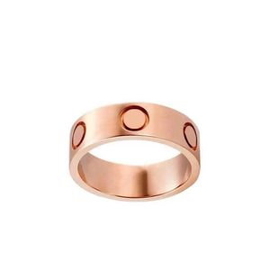 Bandringen ontwerper verlovingsring sieraden roségoud sterling zilver titanium stalen diamanten ringen op maat eenvoudig schattig voor mannen vrouw281O