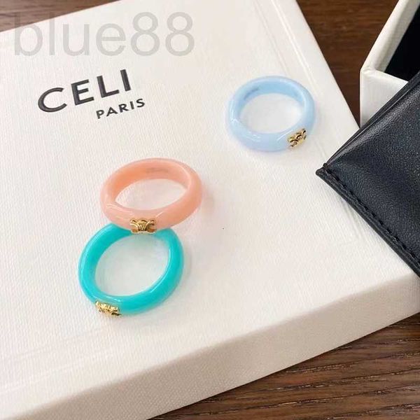 Bands Anneaux Designer Girls ’Small Fresh and Non décolorant Conception Sense de la minorité Summer Simple Celi Arc de Triomphe Ring Bracelet T3ET