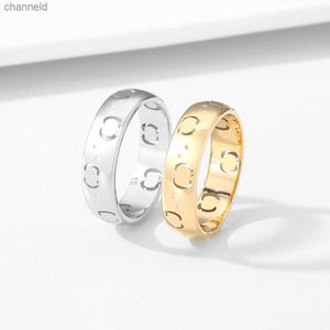 Bandringen ontwerper gewoon zilveren ringen voor dames heren mode gouden ring luxe 925 zilveren ring gegraveerde letter sieraden vrouw g rings Europe style 2304215DL230518