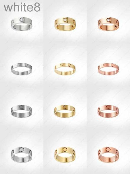 Bagues de bande Bague à vis de designer Bagues pour hommes Assic Bijoux de luxe Designer Femmes Alliage d'acier au titane Plaqué or Or Argent Rose Ne se décolore jamais Non allergique TDJD