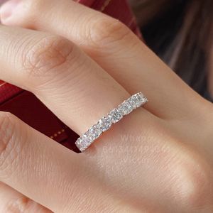 Bagues diamants bague légères tailles 5-8 pour femme designer pour homme Full bore Plaqué or 18K T0P qualité reproductions officielles style classique luxe