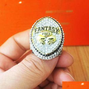 Bagues de bande Drop 2023 Bague de championnat de football fantastique avec support Arriver Fl Taille 8-14 Livraison Bijoux Ot4Xi