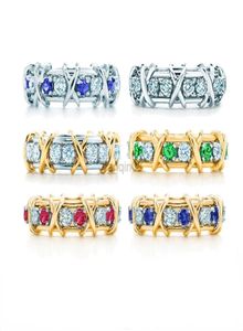 Anillos de banda Fashion Brand Ladies Multicolor Famon Designer Rings for Women G2209086799020