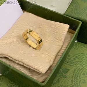 Bandringen mode Gold Band Rings Heren Designer Titanium Steel Ring G Sieraden Luxurys Zilveren Wedding Love Rings For Women Size 5 9 10 11 With Box New Z230817