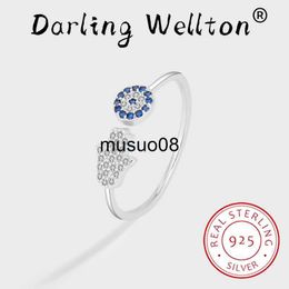 Band Ringen Mode Onregelmatige Palm Ronde Saffier Vol Diamanten Paar Ring Voor Vrouwen Originele Sterling Zilver Anniversary Gift Sieraden J230602