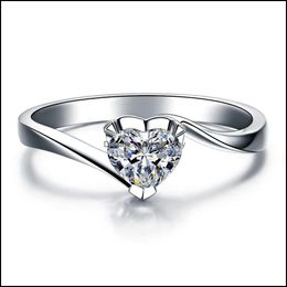 Bandringen mode veelzijdige sieraden klassieke diamant rose liefde ring drop levering 2021 baby dhvg6