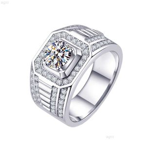 Bands Anneaux Fine Bijoux Sterling Sier VVS Moisanite Ring Diamond Hip Hop For Men Drop Livrot Dhwof