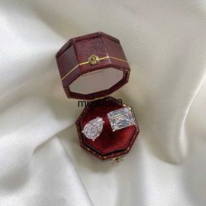 Anneaux de bande Fine Lovers Lab Moissanite Diamond Ring 925 Sterling Silver Promise Bague de fiançailles de mariage Anneaux pour hommes Party Jewelry Gift J230602