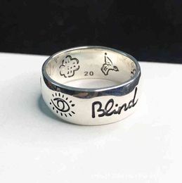 Bandringen Bloem en Bird Canved Skull Ring S925 Sterling Silver Love Fearless Wide Smal Pair Ring Lovers Men Women Exclusive Design Jewel