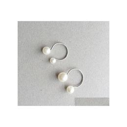 Anillos de banda para mujeres Promoci￳n chapadas coreanas Corneas de 18 kgp abertura ajustable ajustable beautifly perla gota de entrega joyer￭a dhrmp