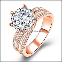 Bandringen gouden ring voor vrouwen mannen luxe bruidsbetrokkenheid bruiloft fijne sieraden sier moissanite diamant drop levering 202 carshop2006 dh5le