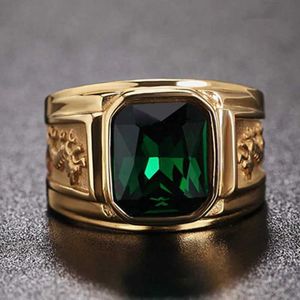 Anneaux de bande Métal de haute qualité Ring à la mode géométrique Dragon Square ACCESSOIRES Classic Business Style Casual Party Ring J240527