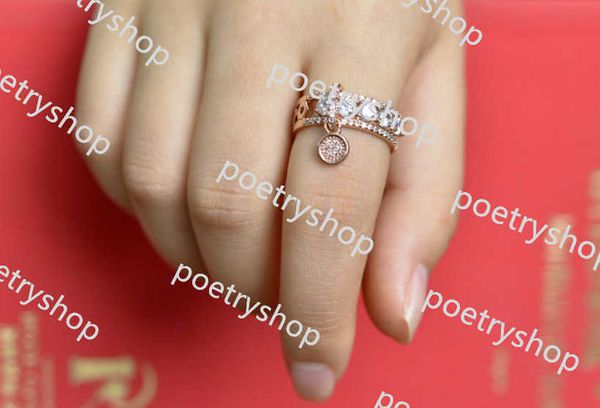 Anillos de banda Venta caliente Infinito A estrenar 2019 Joyería Sterling Sier Blanco Claro Topacio CZ Diamante Clave Mujeres Boda Anillo de banda vintage 2024