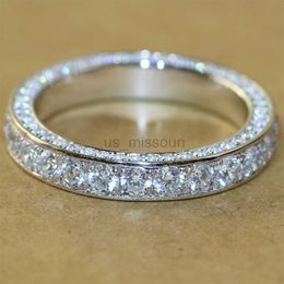 Band Ringen Huitan Eenvoudige Vrouwen Bruiloft Vinger Ringen Oogverblindende Kubieke Zirkoon Verjaardag Cadeau Voorstel Ring Tijdloos Klassieke Sieraden J230531