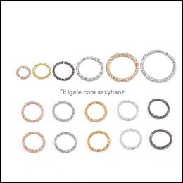 Anneaux De Bande Bijoux 50-100 Pcs Sier Plaqué Rond Saut Torsadé Ouvert Split Connecteur Pour Confections Résultats Fournitures Diy 1194 Drop Delivery 2021 R