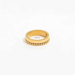 Anneaux de bande joolim bijoux en gros PVD haut de gamme étanche ternissante Tarnish grappe gratuite cluster enveloppé en acier inoxydable pour femmes240105
