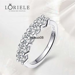 Band Ringen LORIELE Wit Goud D Kleur 4mm Moissanite Ring voor Vrouwen 1.5CT Stone Match Diamond Wedding Band Bruid S925 Sterling Zilver GRA J230602