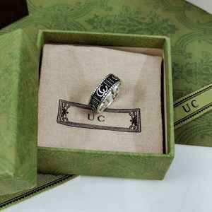 Band Ringen Liefde voor Vrouwen Mannen Ring Ontwerpers Brief Luxe Mode-sieraden Liefhebbers Klassiek Paar Cadeau
