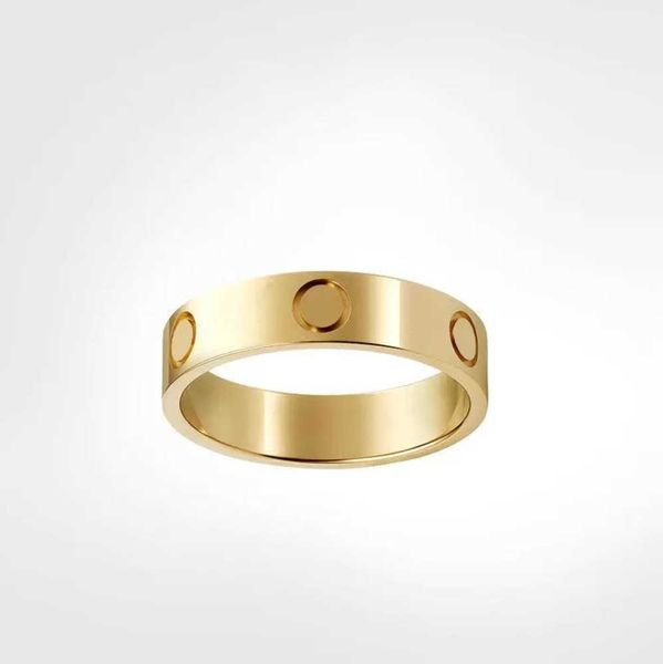 Bagues de bande amour bague à vis bagues pour hommes bijoux de créateurs de luxe classiques femmes diamant acier au titane alliage plaqué or or argent rose ne se fanent jamais conception de flux de marée 78e