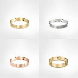 Anillos de banda Anillos de tornillo de amor Hombres Mujeres Anillos de banda de boda Joyería clásica8Y90