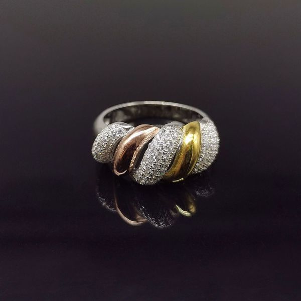 Bagues de luxe grands anneaux avec pierres de zircone cubiques forme de chrysanthème femmes mariage fiançailles fête mariée bijoux 230215